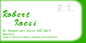 robert kocsi business card